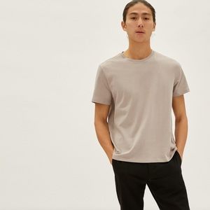NEW Everlane The Organic Cotton Crew | Uniform in Cream XL